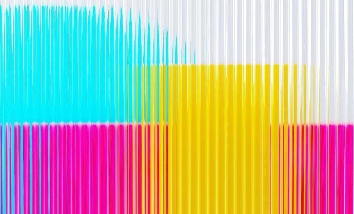 a multicolored background with lines of different colors